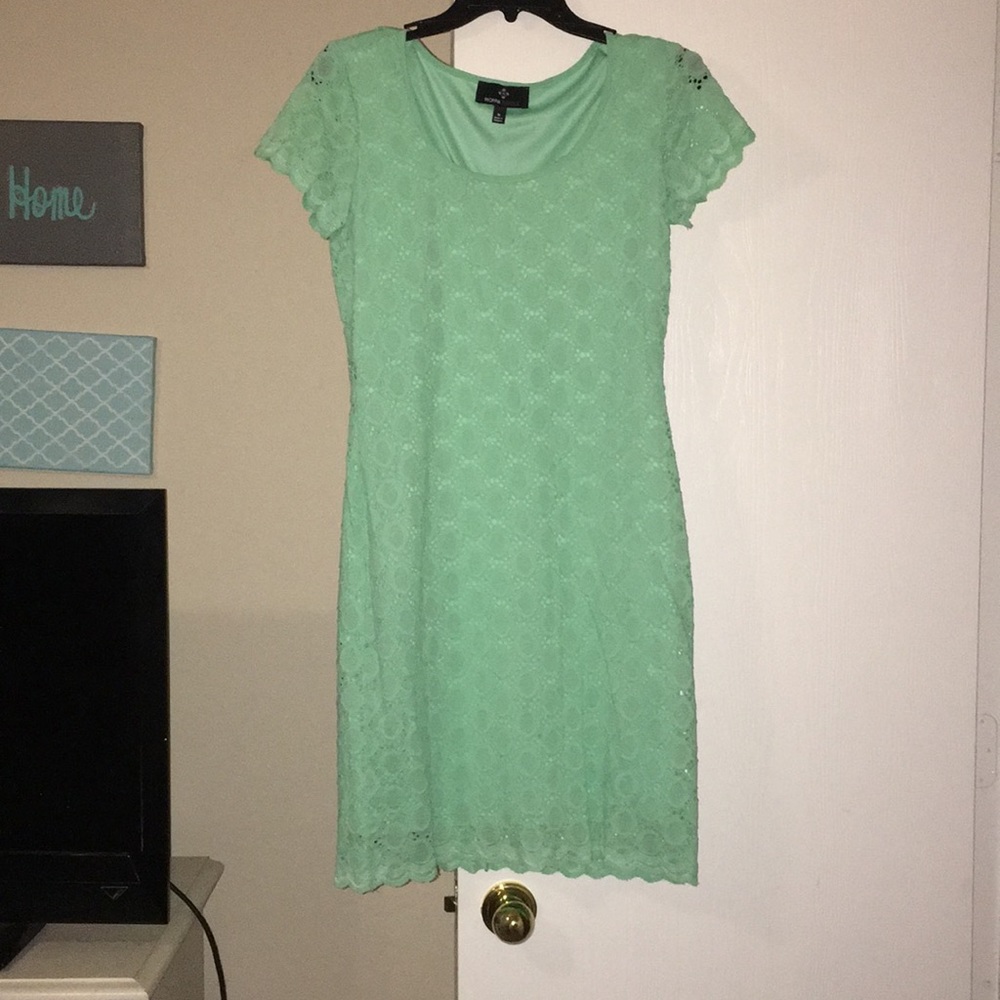 Mint green dress